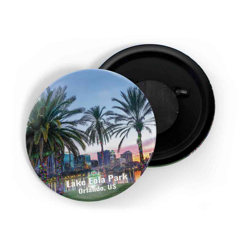 dhcrafts Fridge Magnet Multicolor Famous Tourist Place Lake Eola Orlando United States Glossy Finish Design Pack of 1